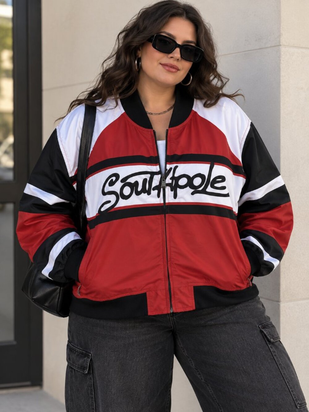 Southpole Women’s Jacket 3X Y2K Hip Hop Streetwear Oversized 2000s Plus Size